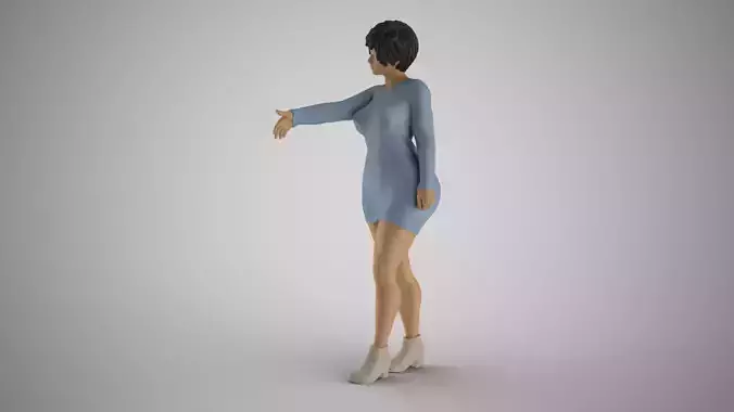 Woman Extend Handshake