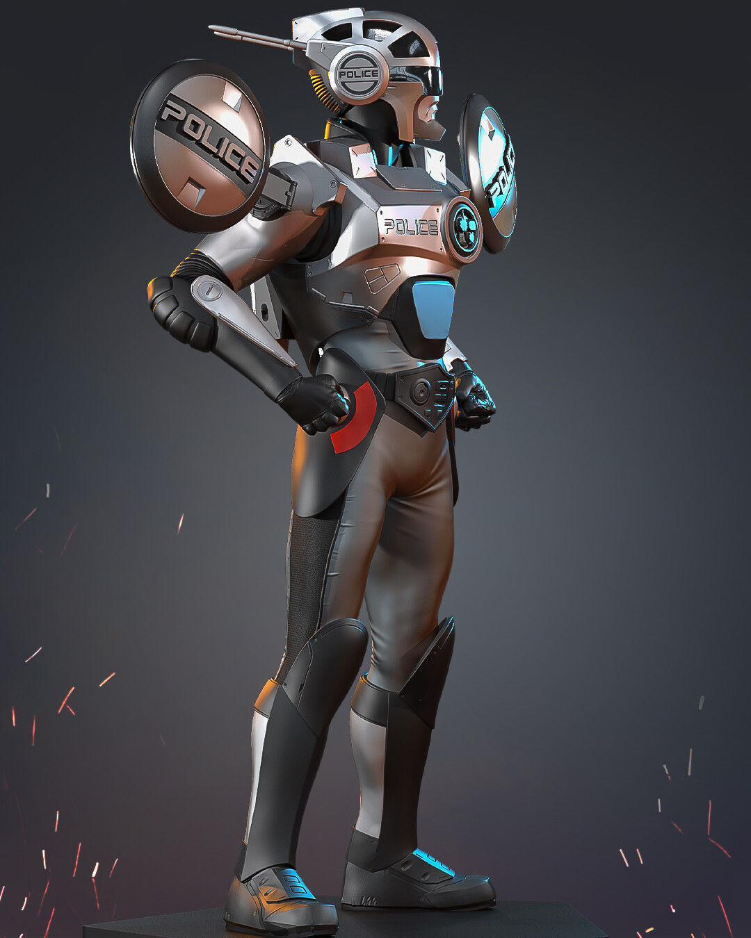 Cybercops Saturno 3D model_3