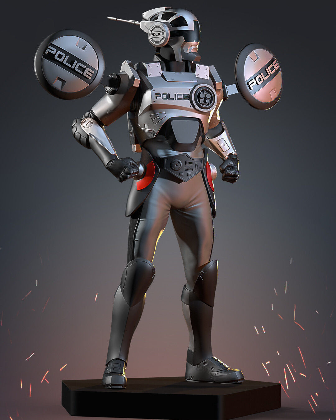 Cybercops Saturno 3D model_8