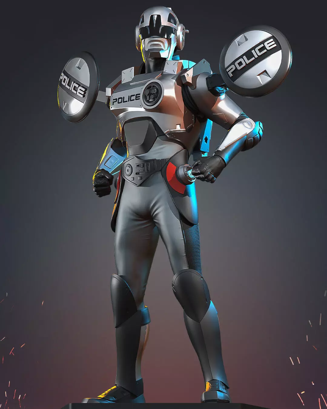 Cybercops Saturno 3D model_0