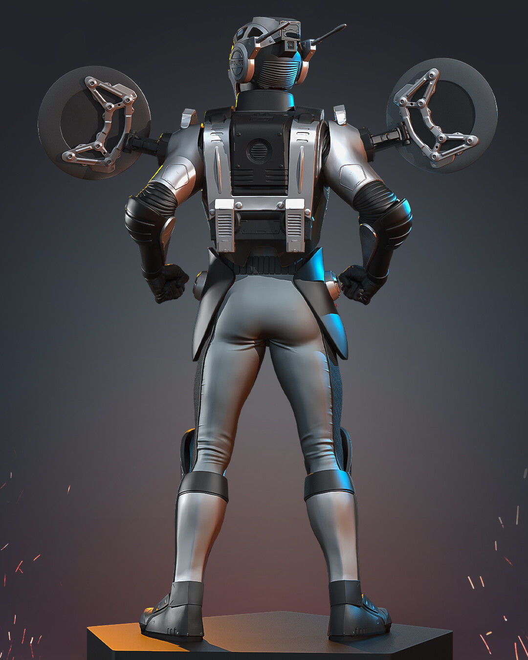 Cybercops Saturno 3D model_5