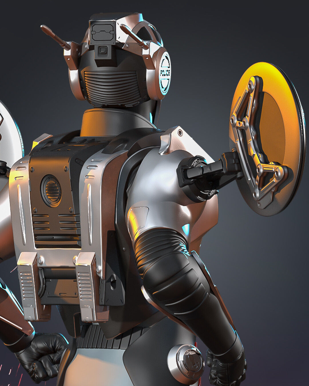 Cybercops Saturno 3D model_4