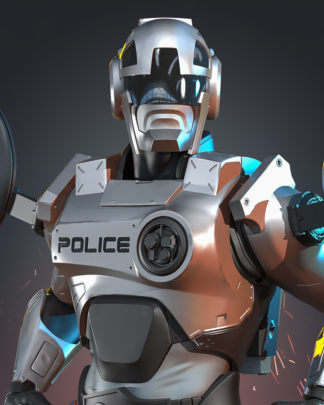 Cybercops Saturno 3D model_7