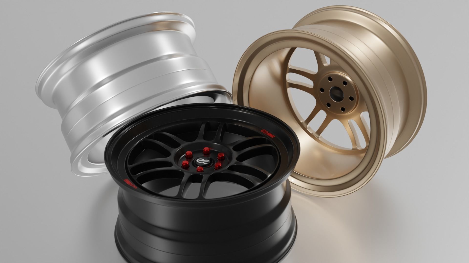 Enkei RPF1 Rims 3D model_1
