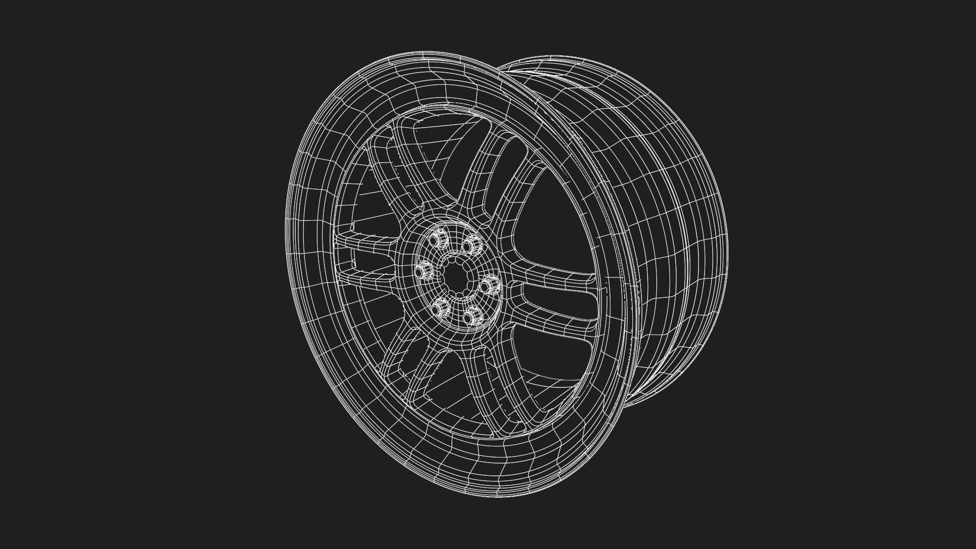 Enkei RPF1 Rims 3D model_4