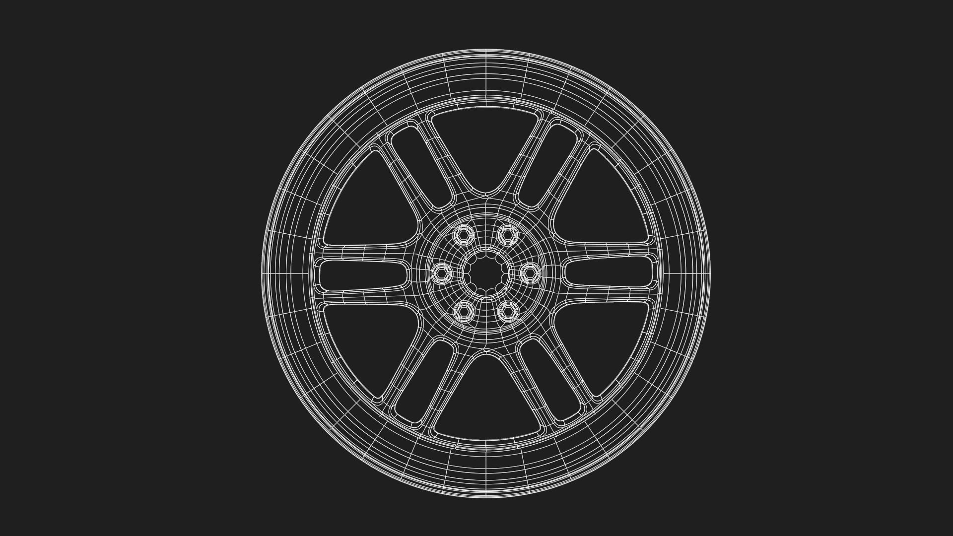 Enkei RPF1 Rims 3D model_2