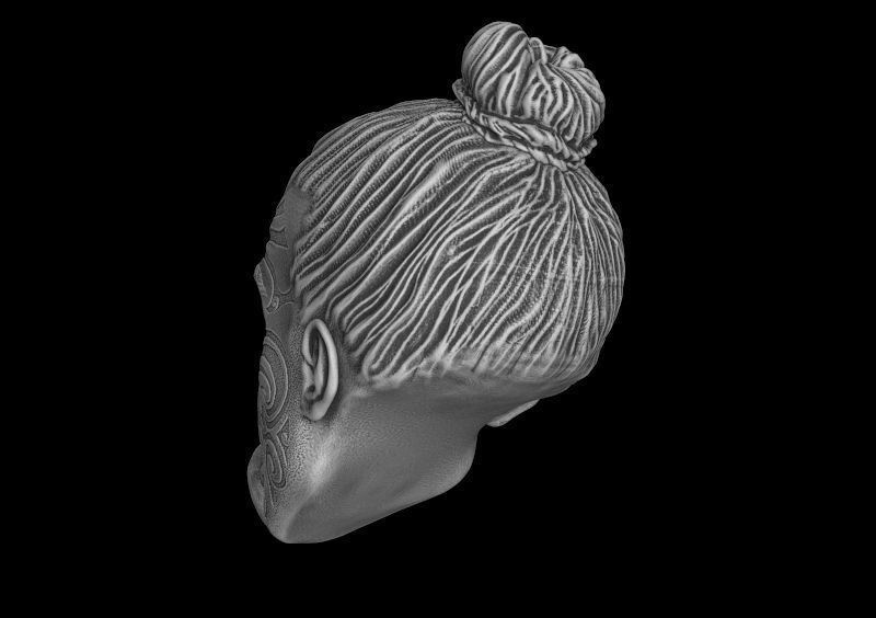 Head Maori 3d model for 3d printing 3D print model 3D print model_5