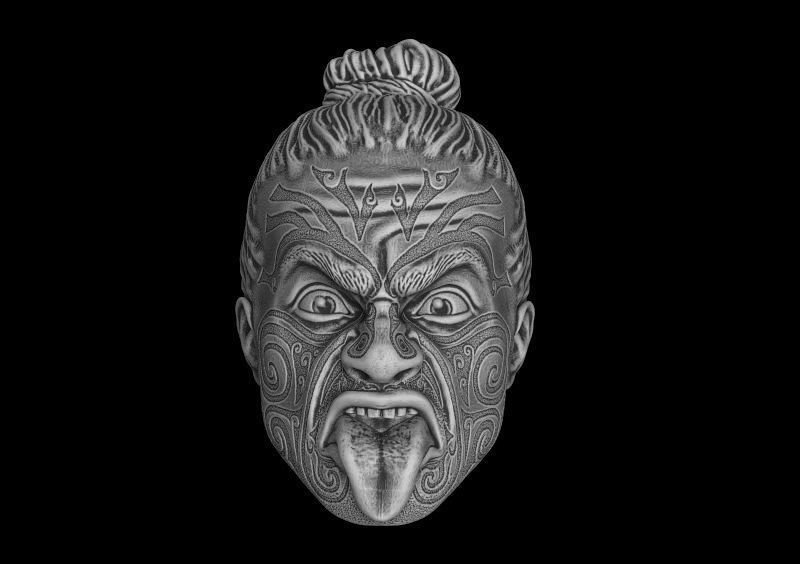 Head Maori 3d model for 3d printing 3D print model 3D print model_1