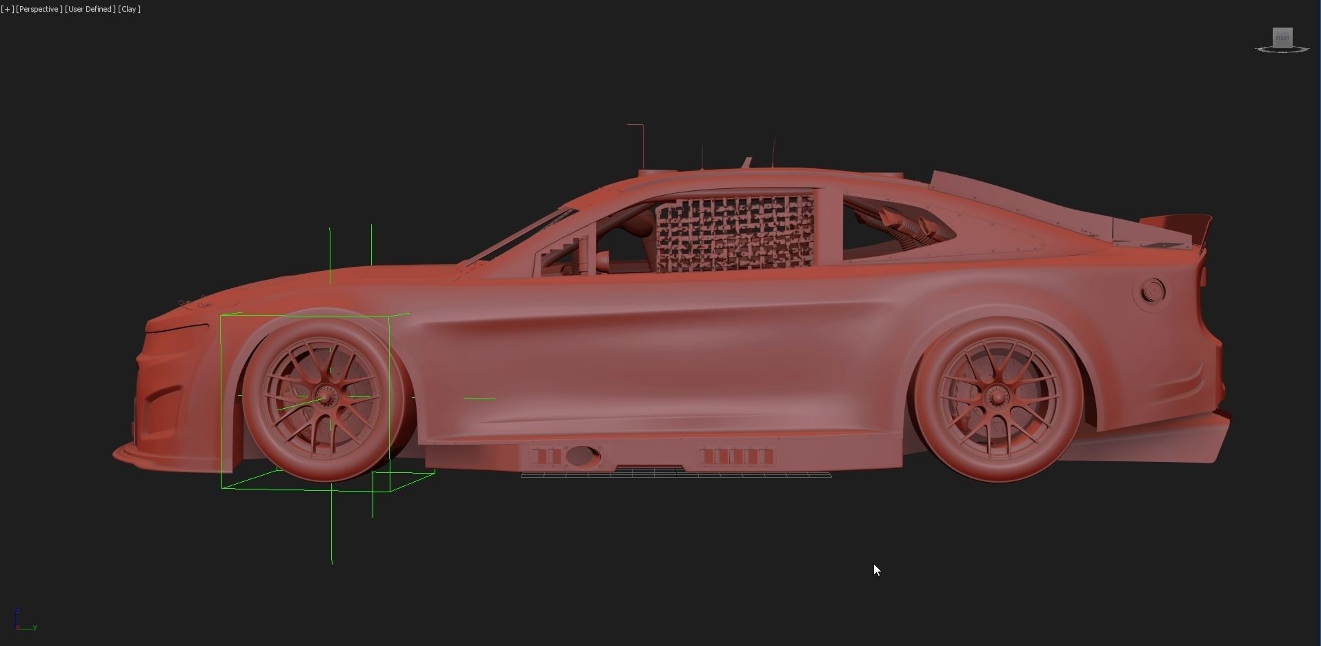 Chevrolet Camaro Nascar NextGen 2022 Template Update 3D model_17