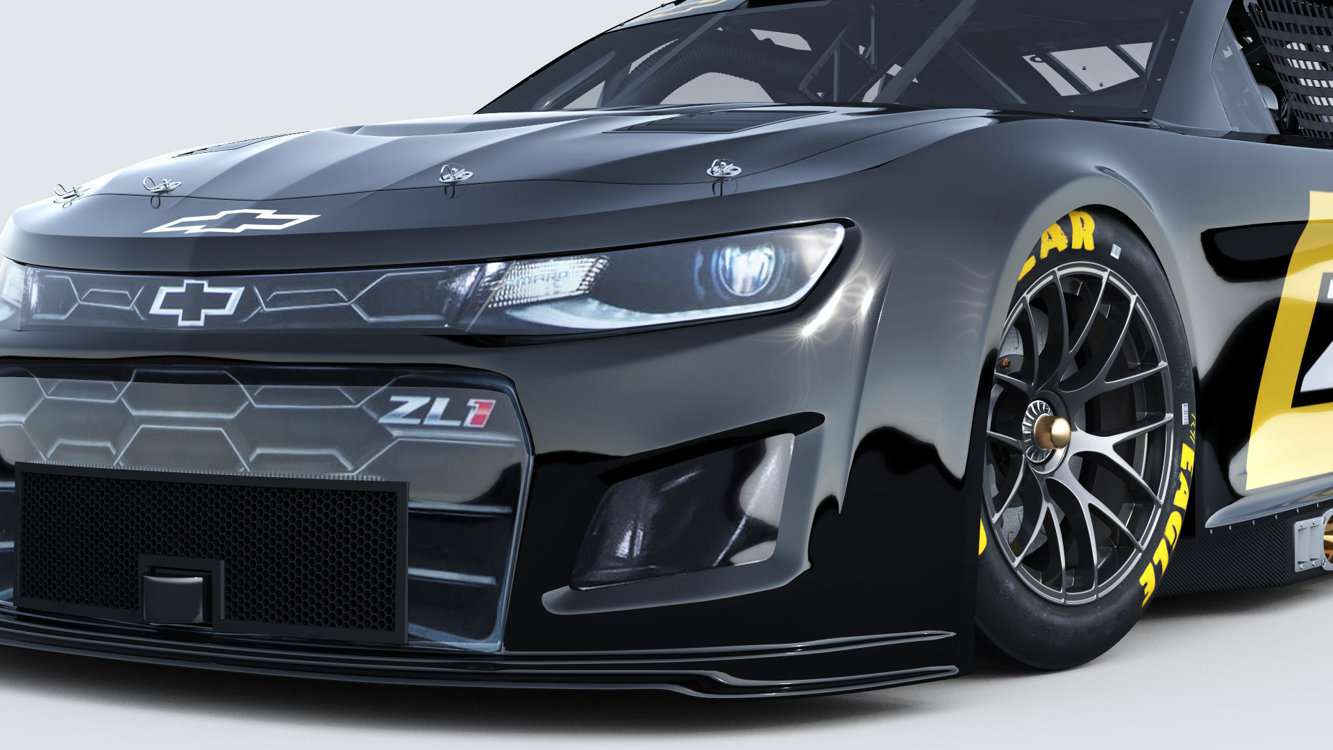 Chevrolet Camaro Nascar NextGen 2022 Template Update 3D model_2