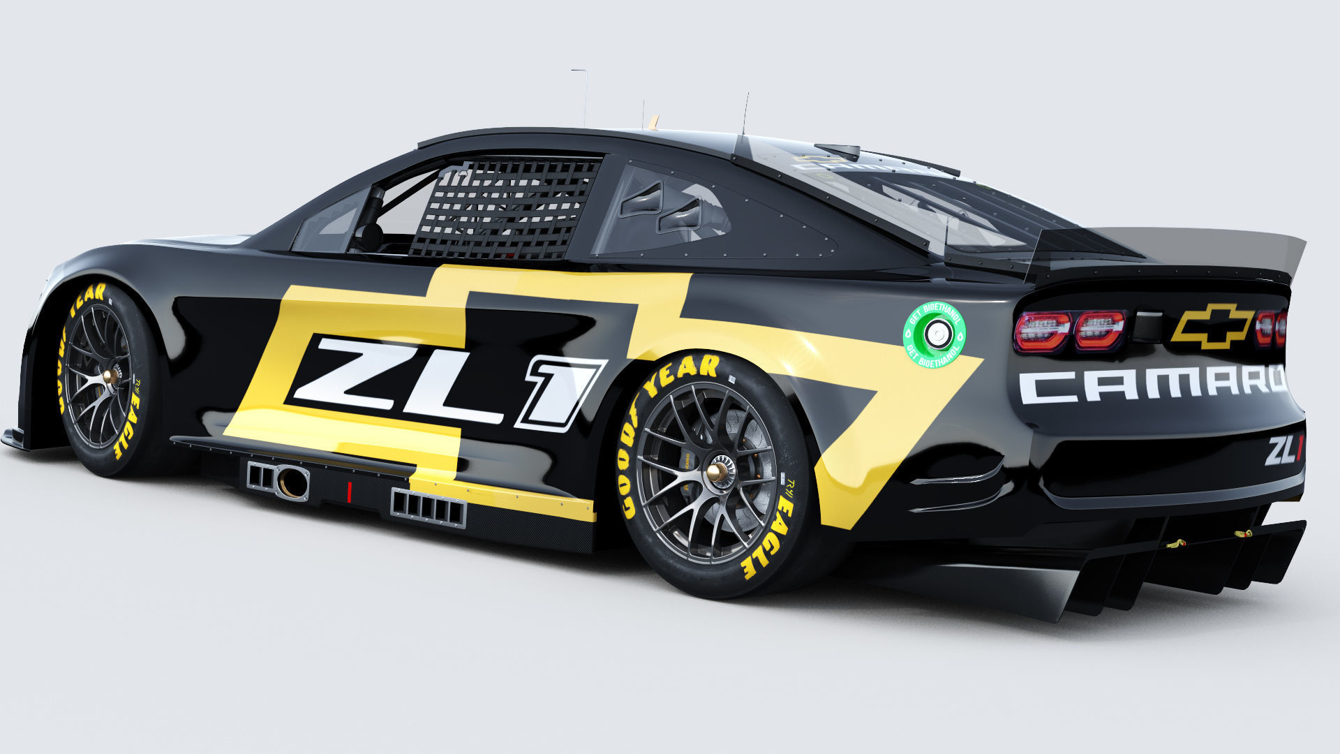 Chevrolet Camaro Nascar NextGen 2022 Template Update 3D model_4