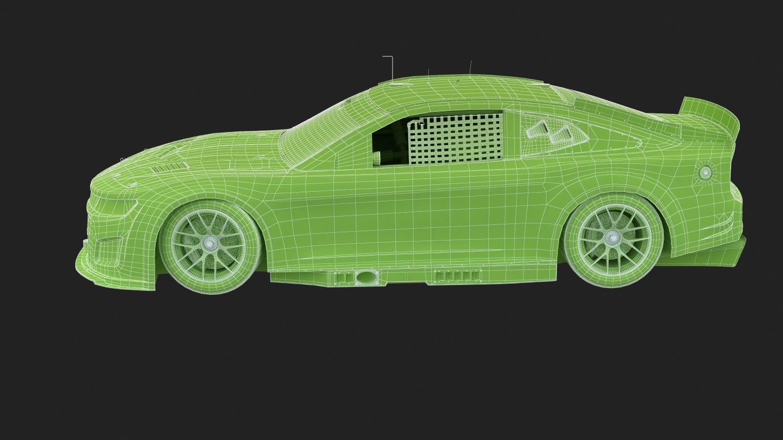 Chevrolet Camaro Nascar NextGen 2022 Template Update 3D model_21