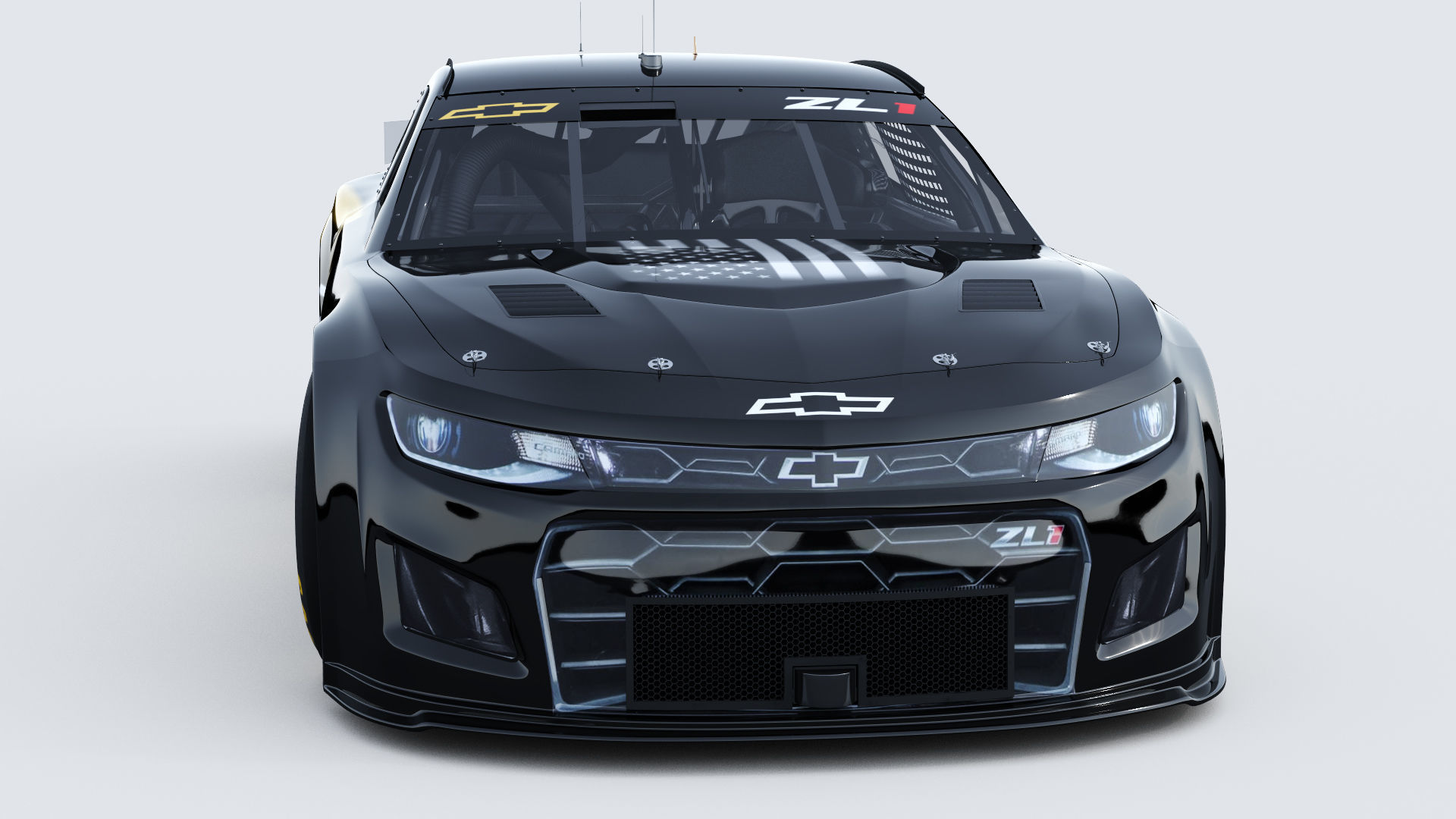 Chevrolet Camaro Nascar NextGen 2022 Template Update 3D model_11