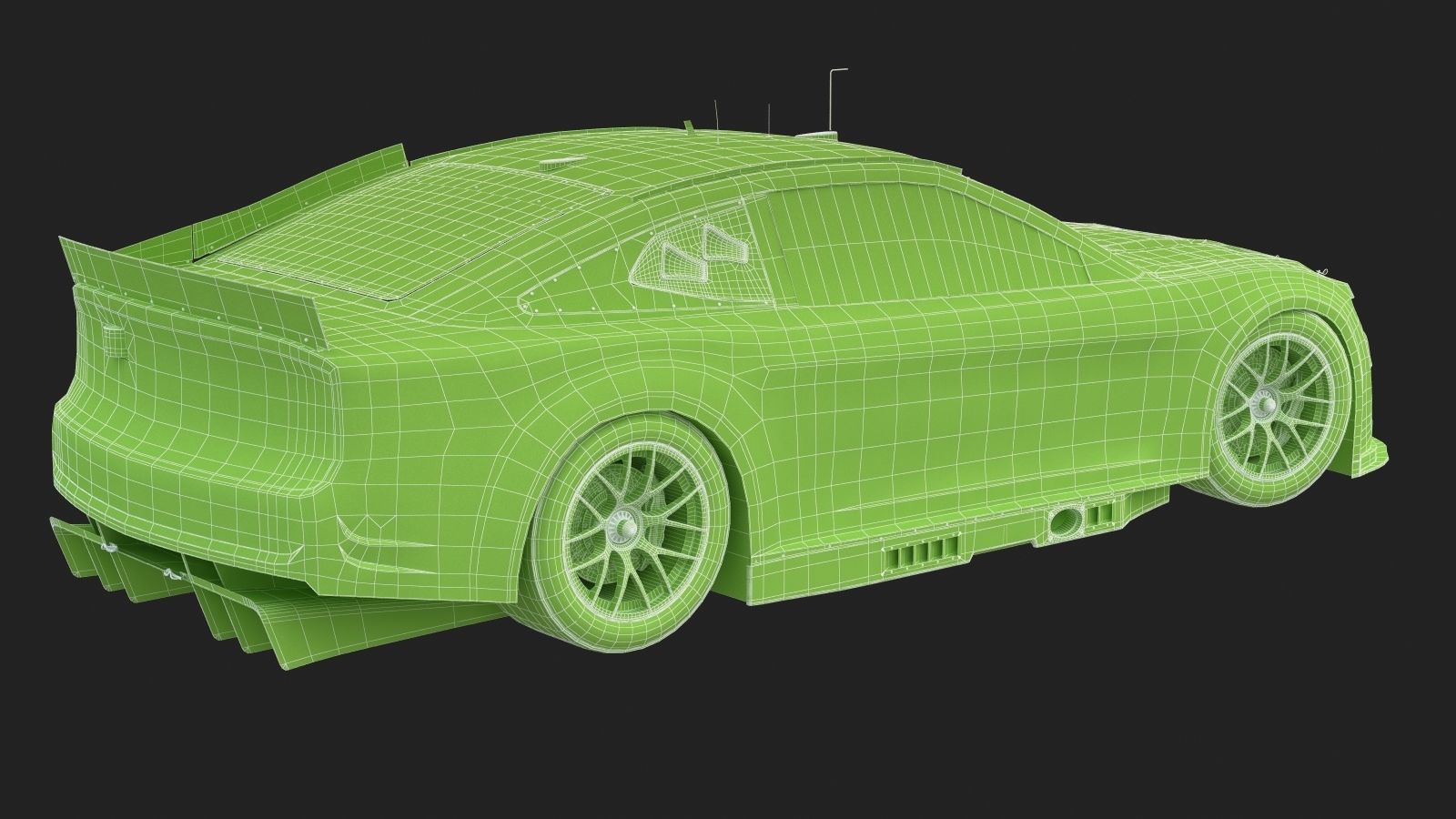 Chevrolet Camaro Nascar NextGen 2022 Template Update 3D model_25