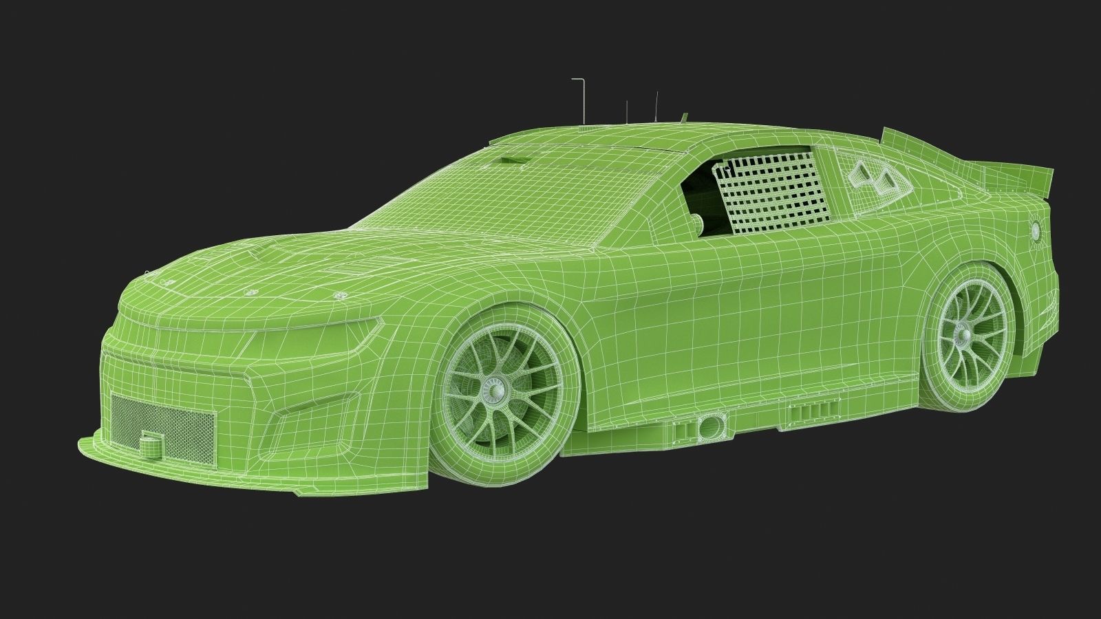 Chevrolet Camaro Nascar NextGen 2022 Template Update 3D model_20