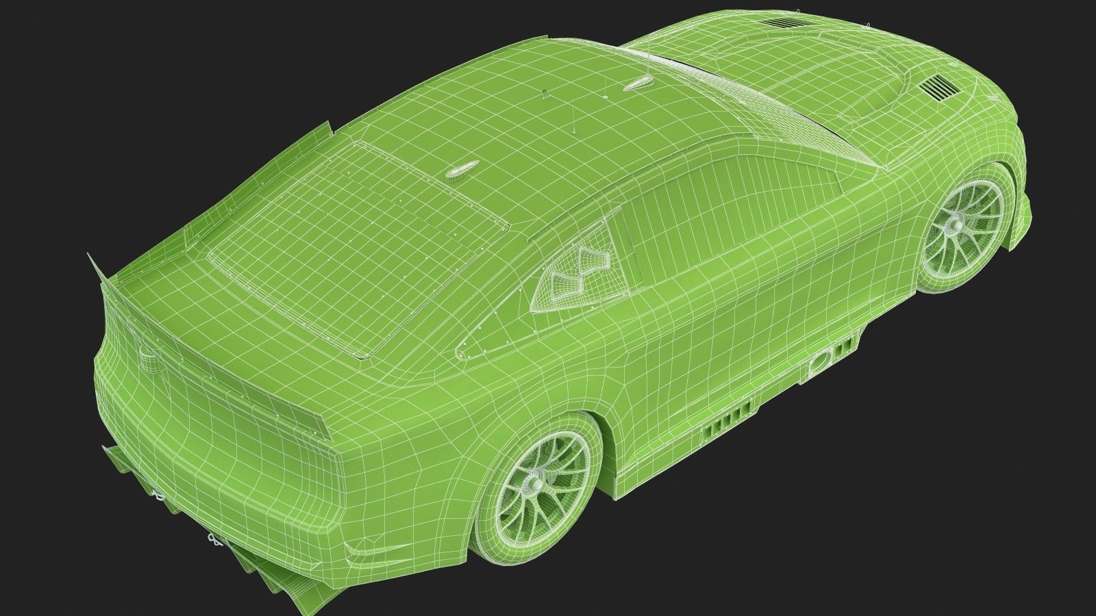 Chevrolet Camaro Nascar NextGen 2022 Template Update 3D model_23