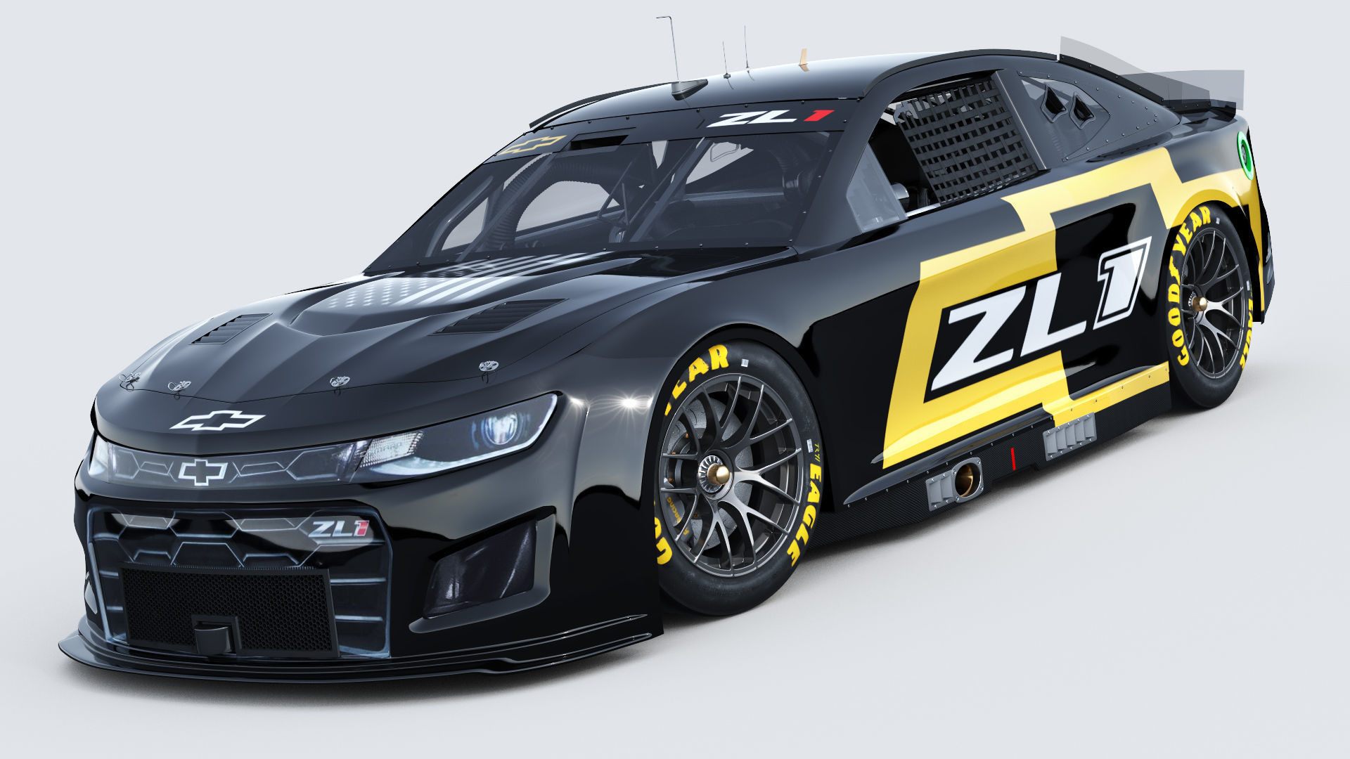 Chevrolet Camaro Nascar NextGen 2022 Template Update 3D model_3