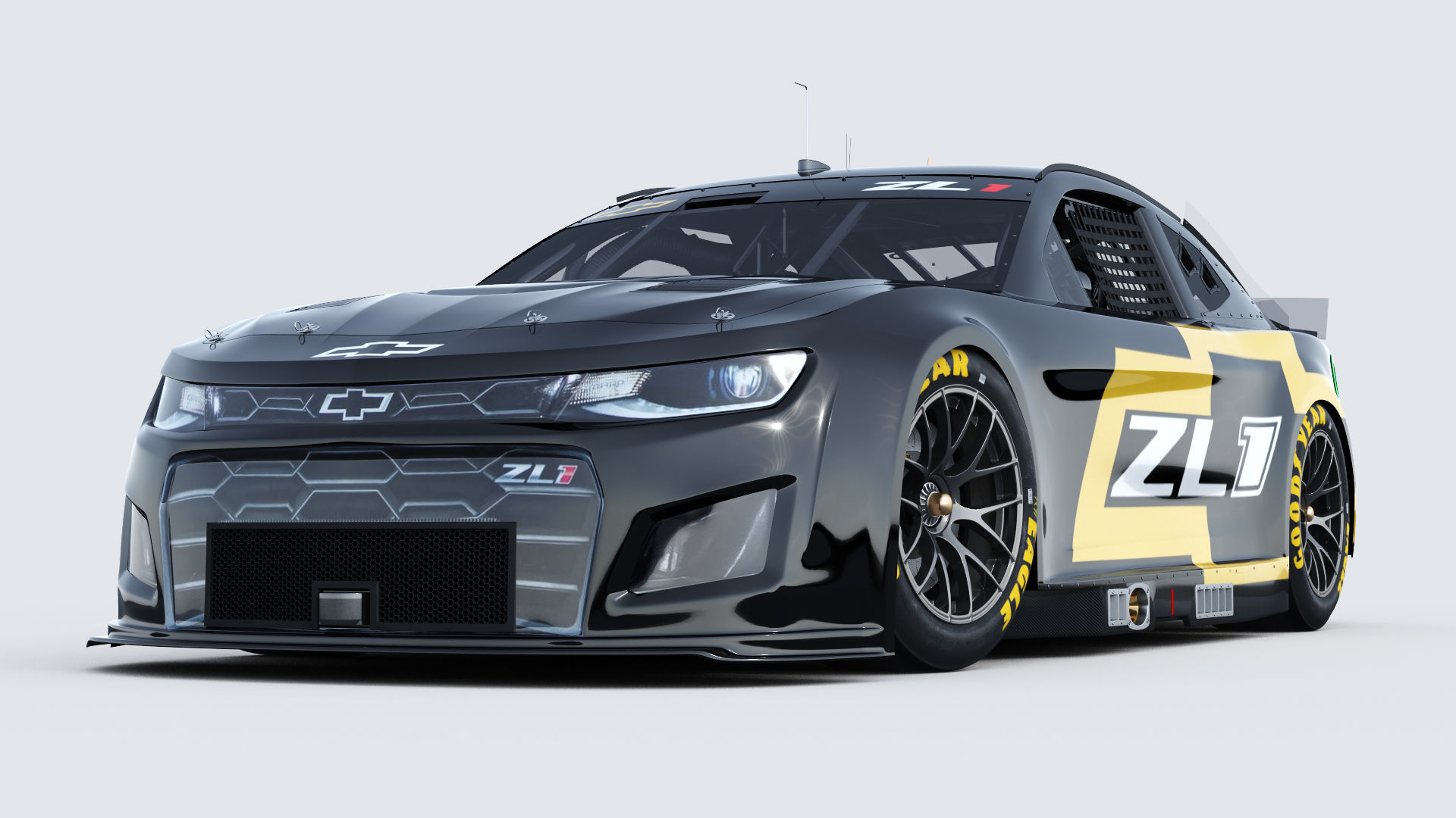 Chevrolet Camaro Nascar NextGen 2022 Template Update 3D model_12