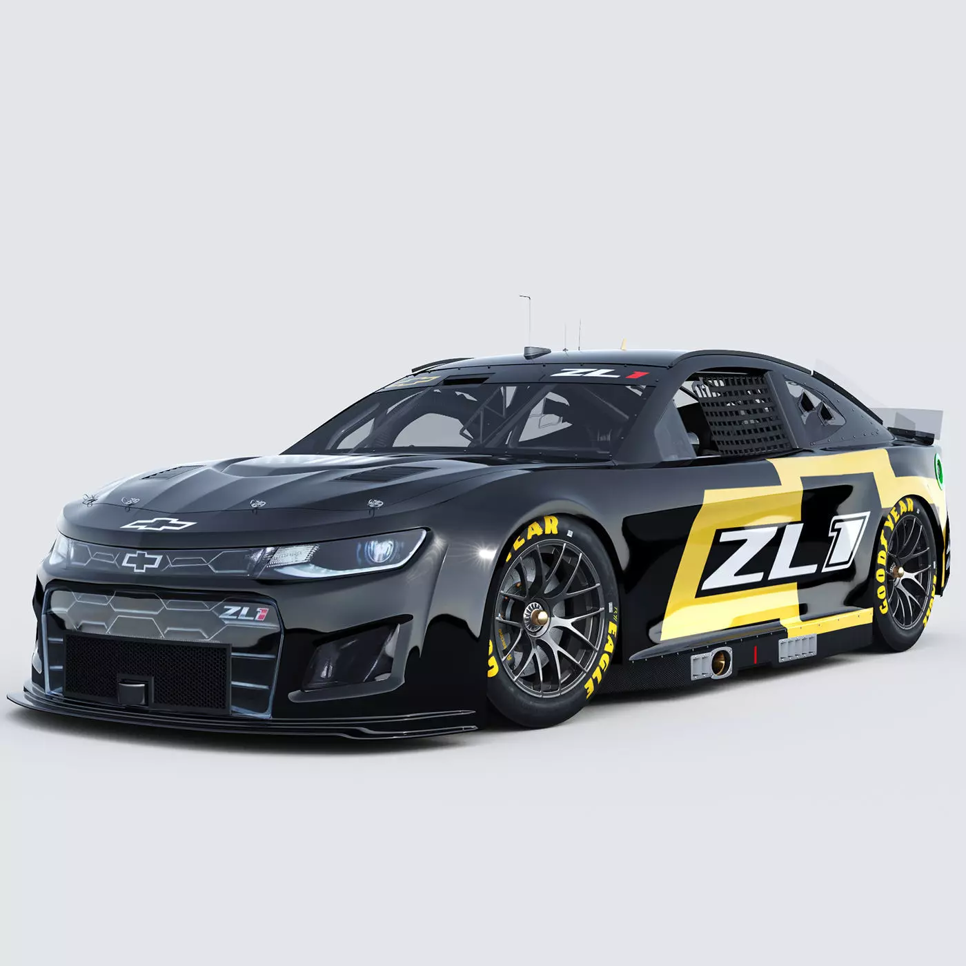 Chevrolet Camaro Nascar NextGen 2022 Template Update 3D model_0