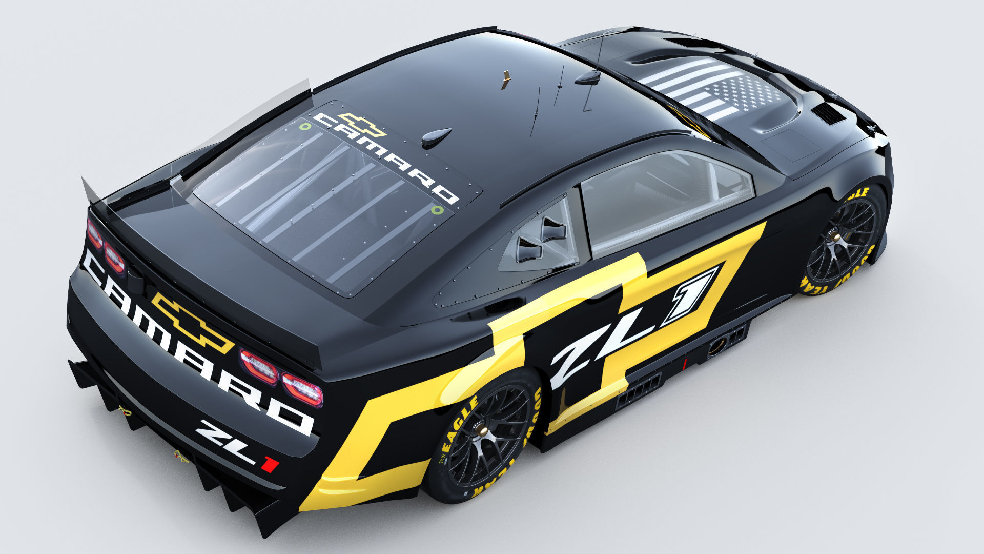 Chevrolet Camaro Nascar NextGen 2022 Template Update 3D model_6