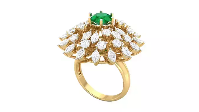 Cocktail Marquise Diamond Ring 