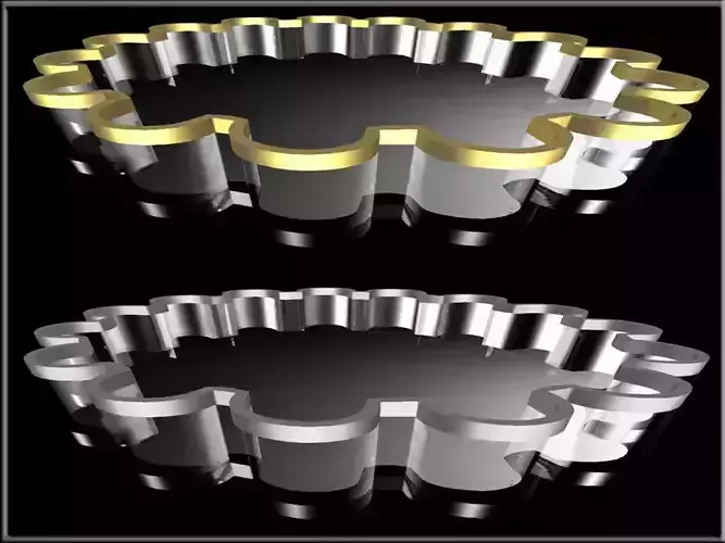 Metal Line Pie Baking Dish