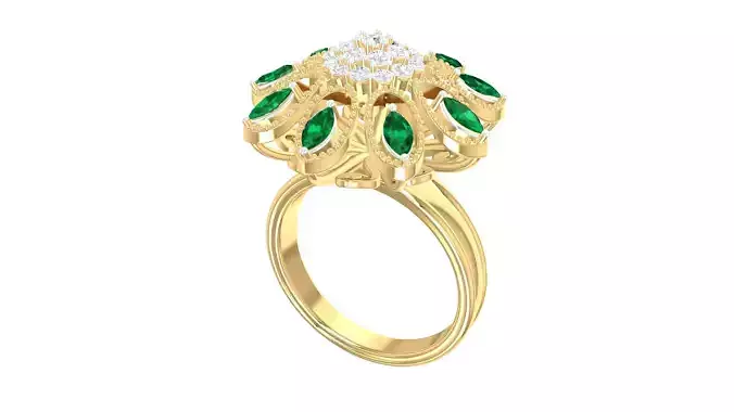 Jewelry Cocktail Marquise Diamond Ring