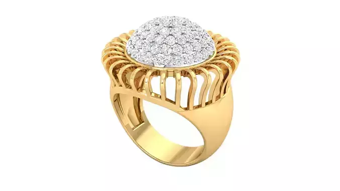 Diamonds High Jewelry Cocktail Ring 