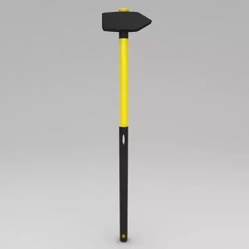 Fiberglass handle hammer 3d model  