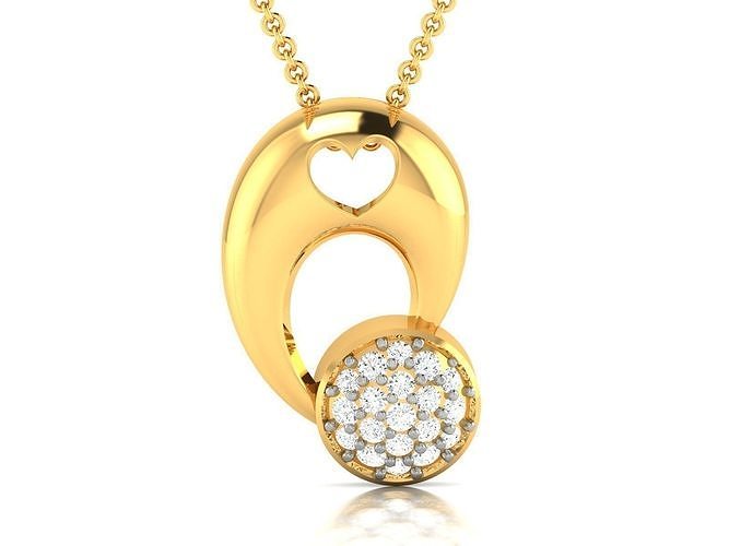 Women Pendant 3dm stl render detail 3D print model