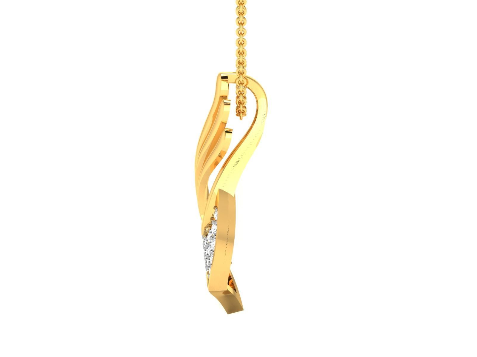 Women necklace 3dm stl render detail 3D print model_5