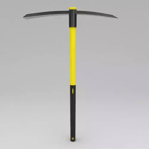 Garden cutter mattock 3d model  