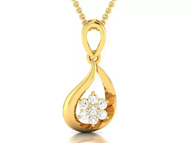diamond pendant for women 3D print model diamond pendant for women 3D print model