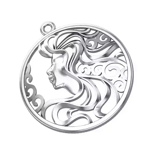 Pendant Zodiac sign Virgo girl