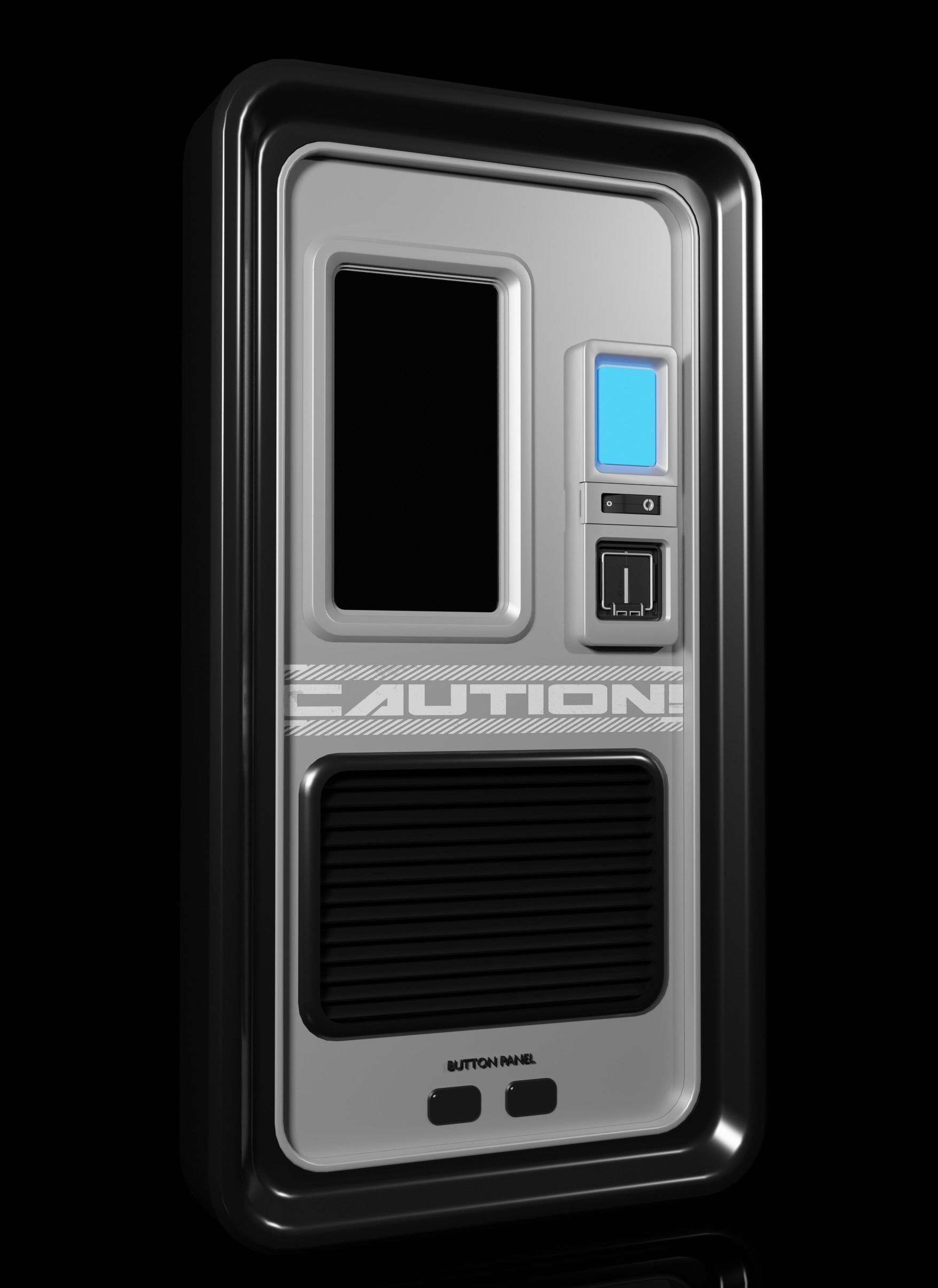 10 SCI-FI DOOR GAME ASSETS POLY OPTIMALI 3D model_6