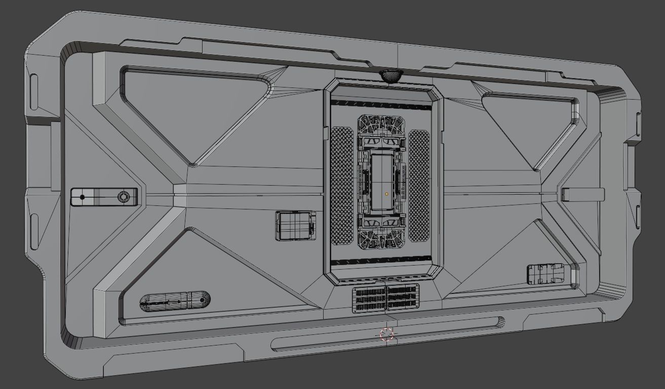 10 SCI-FI DOOR GAME ASSETS POLY OPTIMALI 3D model_14