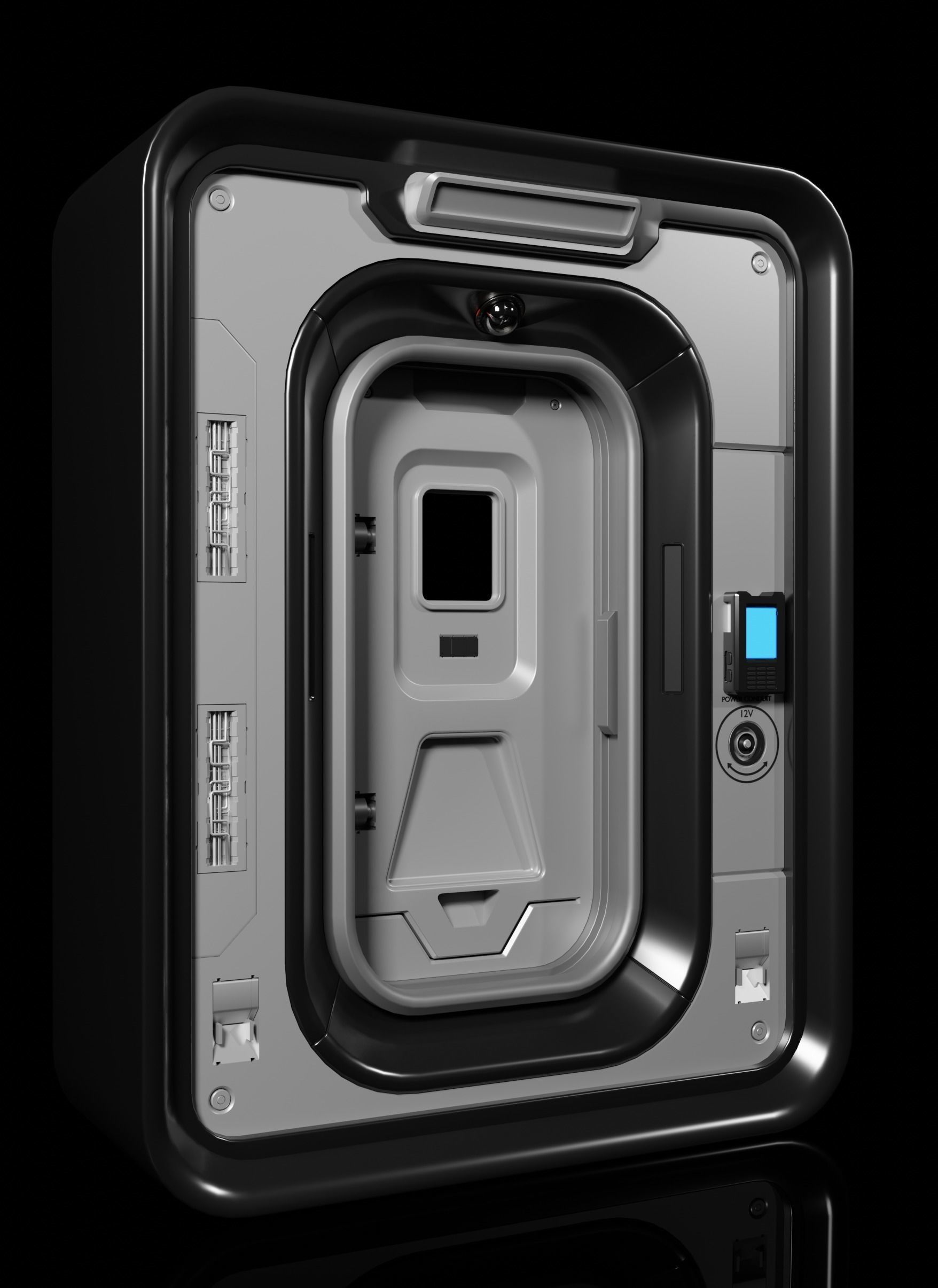 10 SCI-FI DOOR GAME ASSETS POLY OPTIMALI 3D model_9