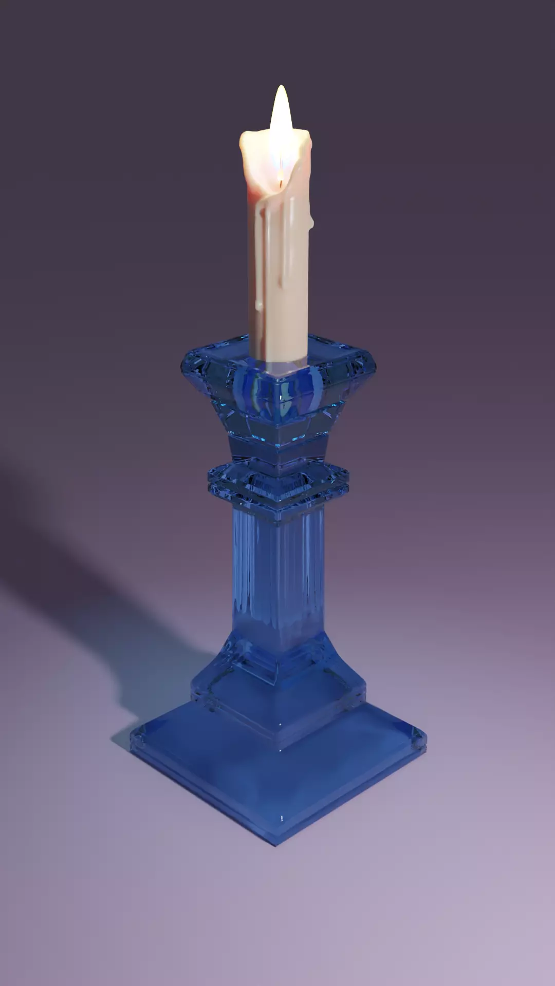 GLASS CANDLE STANDS 3D model