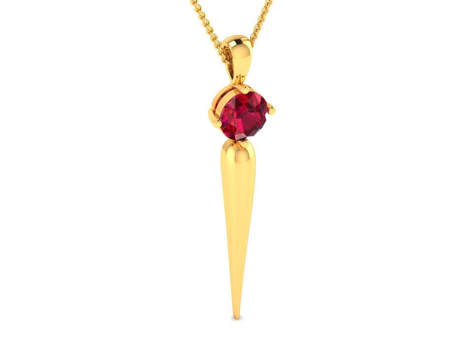 diamond pendant for women  3D print model_1