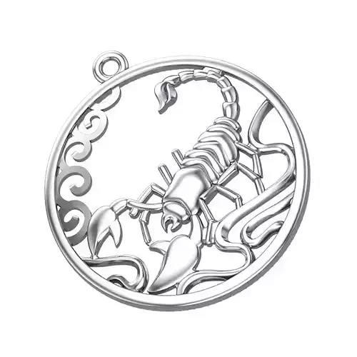 Pendant zodiac sign Scorpio