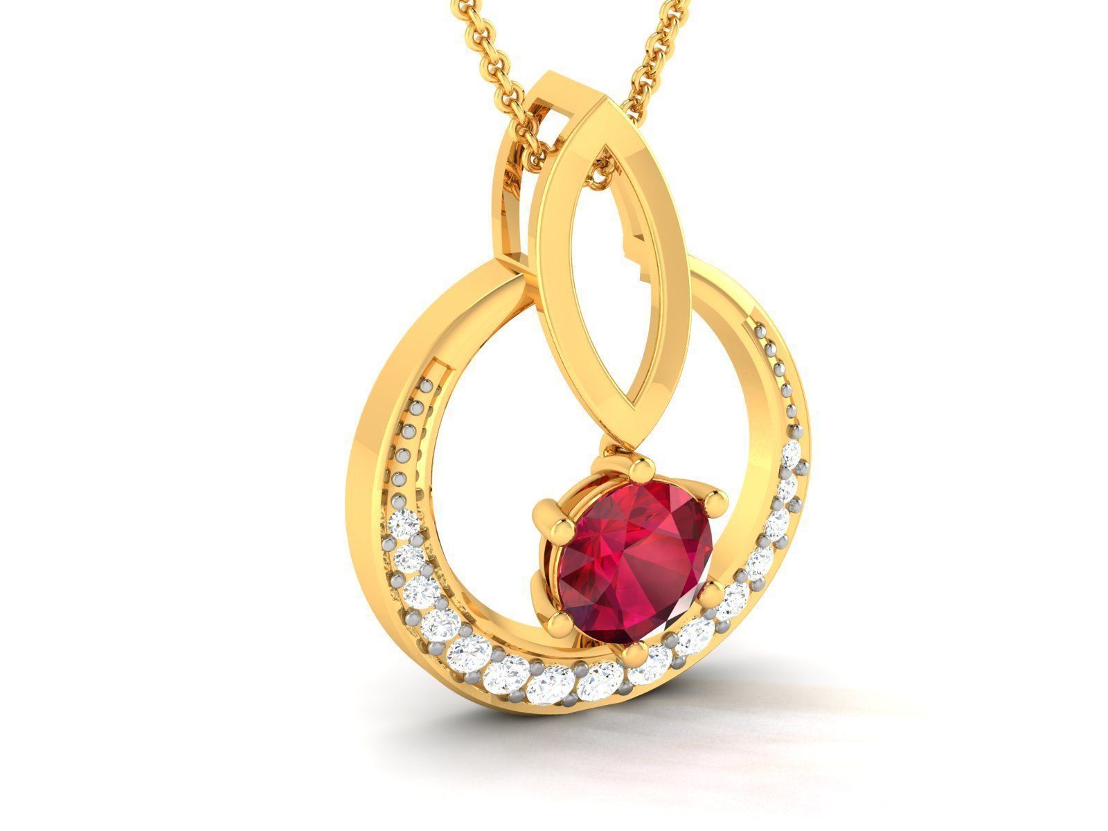 pendant for women 3D print model_2