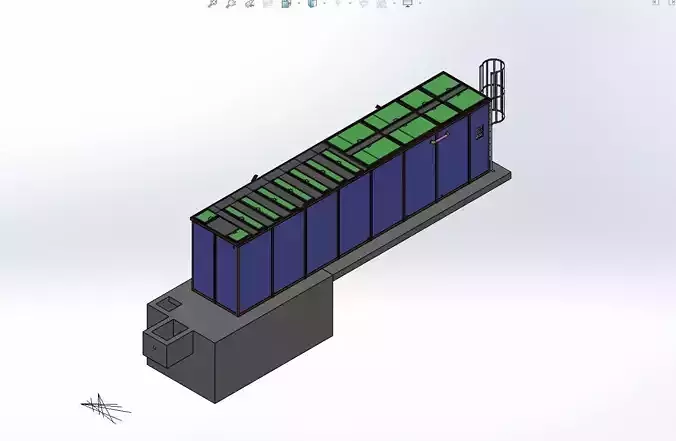 Biological waste water treatment package 