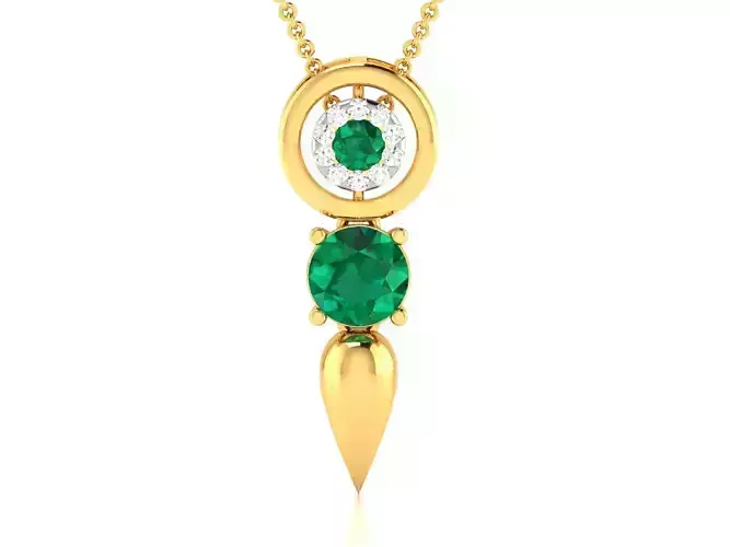diamond pendant for women  3D print model