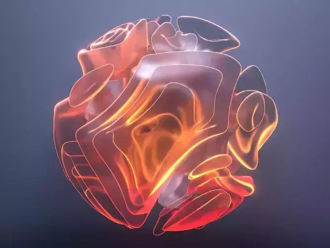 Geometric Spherical Abstract Sculpture Shape Design 3D Model