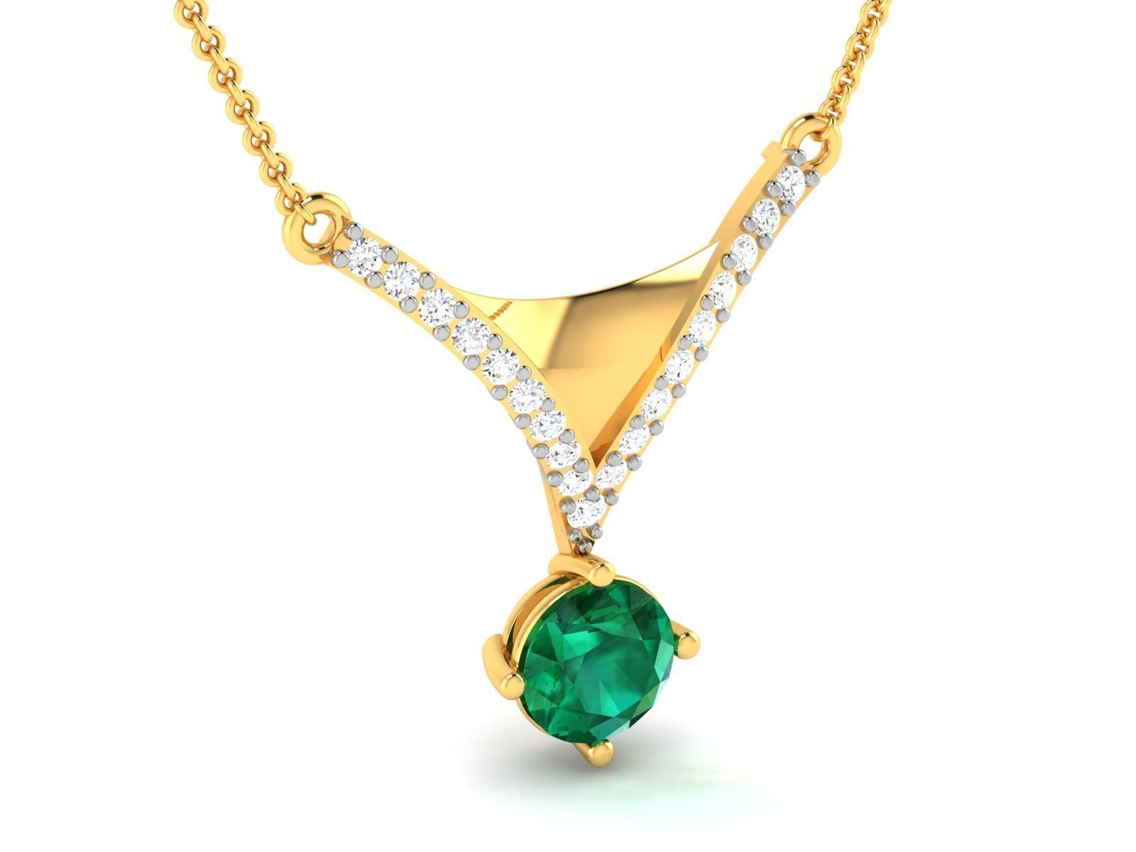 Women pendant  3D print model_2