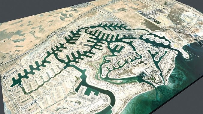Cityscape Al Khiran Kuwait 3D model 2