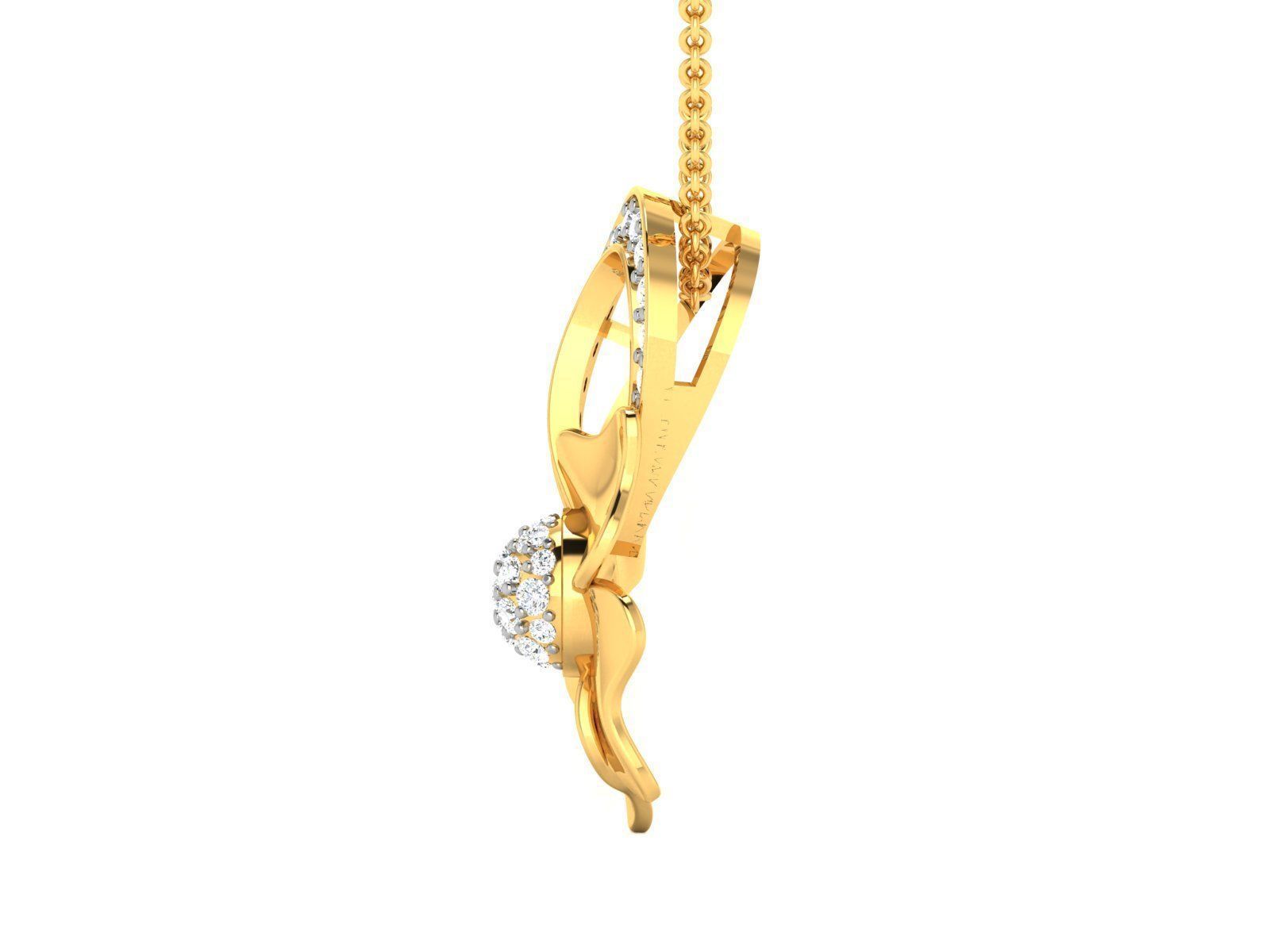 Women necklace 3dm stl render detail 3D print model_4