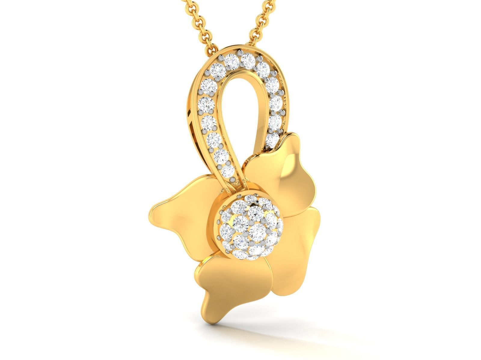 Women necklace 3dm stl render detail 3D print model_2
