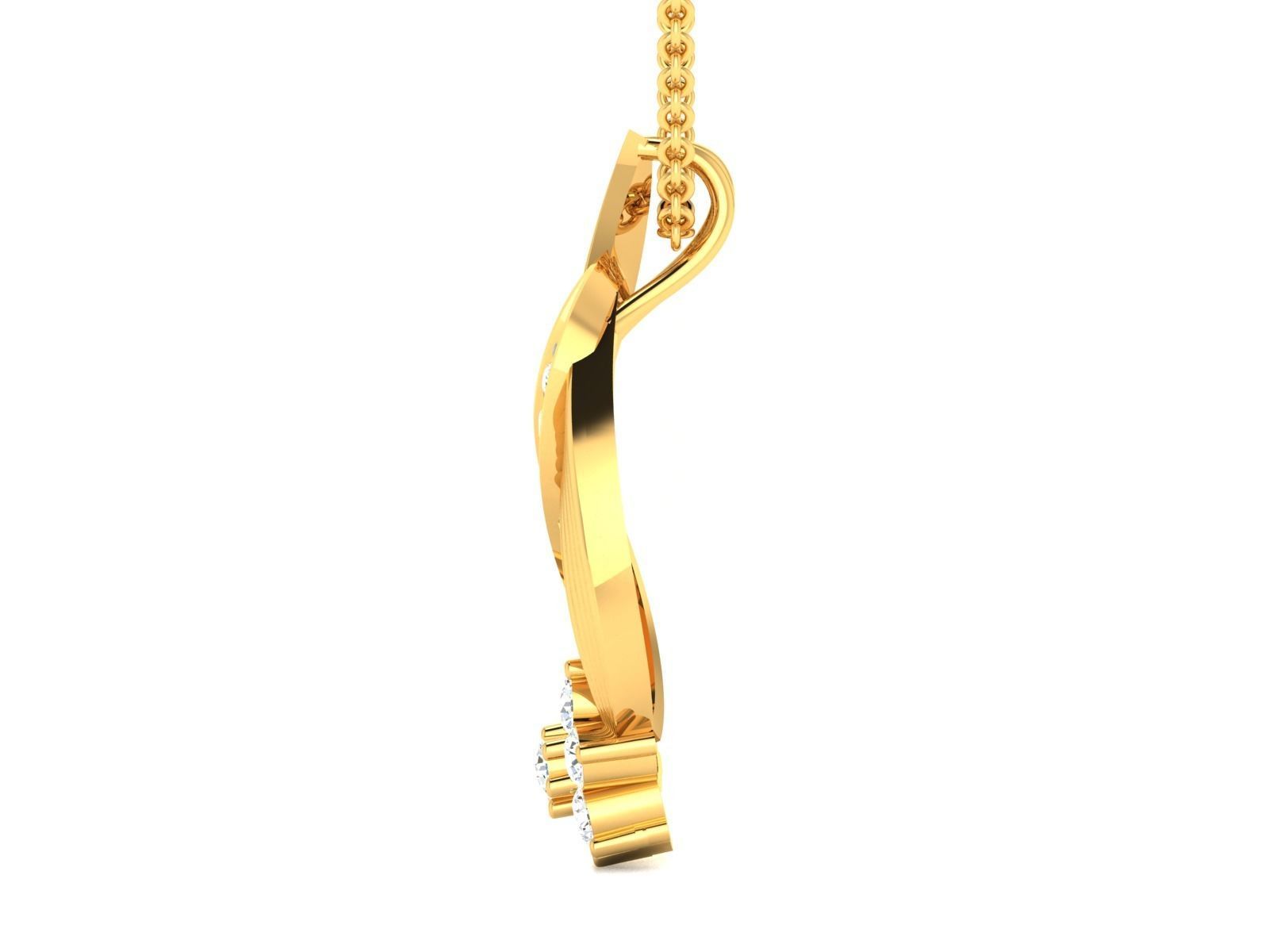 Women pendant  3D print model_5
