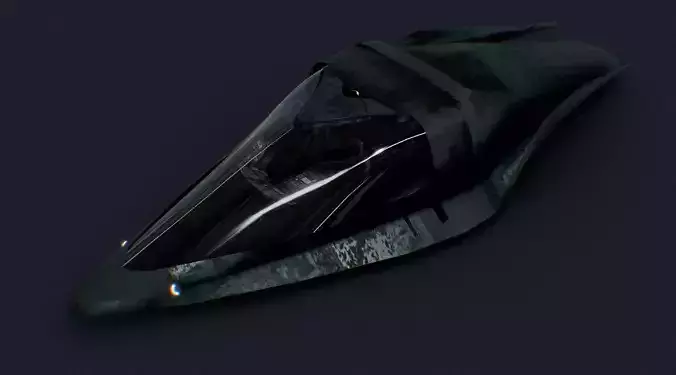 Sci Fi Flying Vehicle 3D model